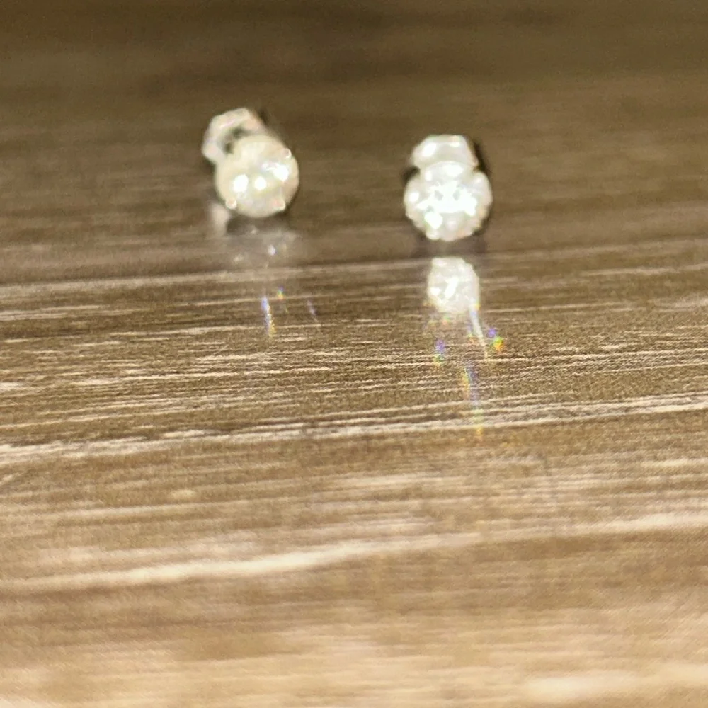 Swarovski Crystal Silver Stud Earrings